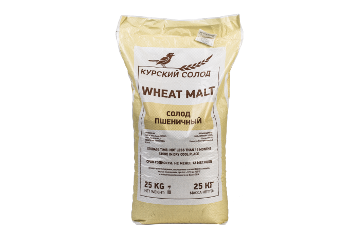 Солод пшеничный специальный российский, Пшеничный, Курский солод, мешок 25 кг