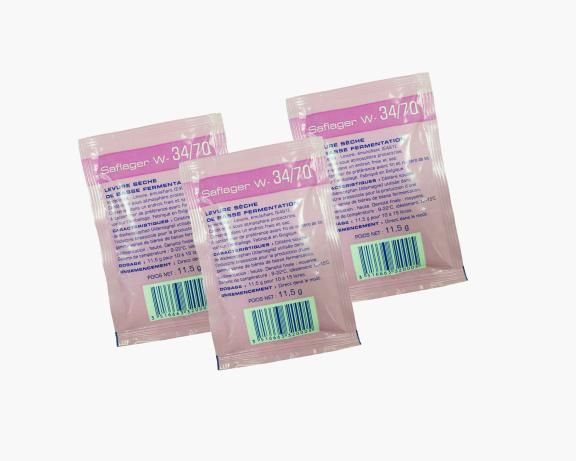 Дрожжи пивные Saflager W34/70, Бельгия, Fermentis, пакеты 11,5 г