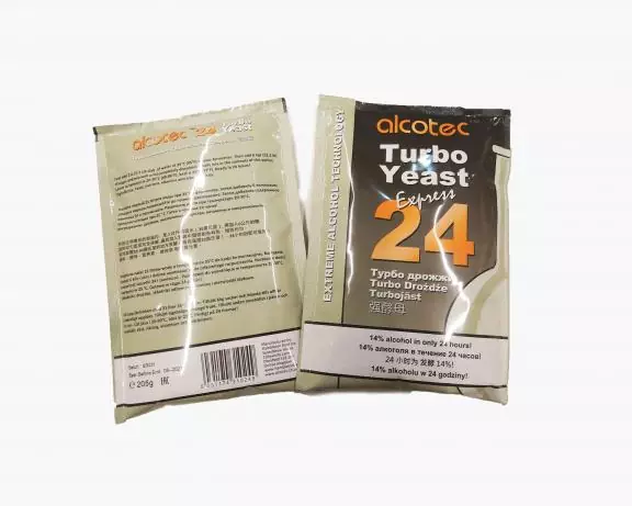 Дрожжи спиртовые Alcotec 24 EXPRESS Turbo н/у, Соединенное Королевство, Hambleton Bard, пакеты 205 г