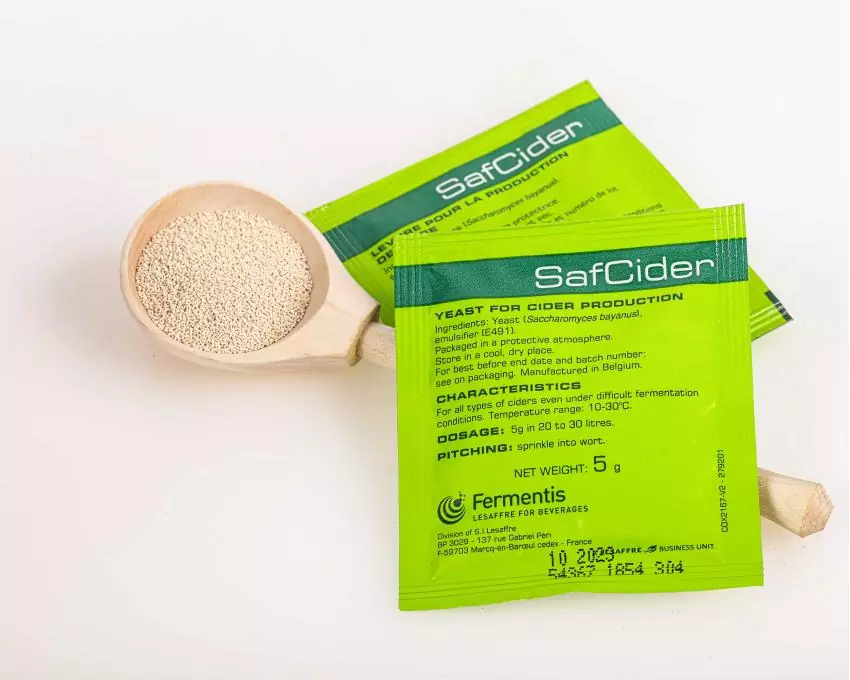 Дрожжи сухие SafCider н/у, Бельгия, Fermentis, пакеты 5 г