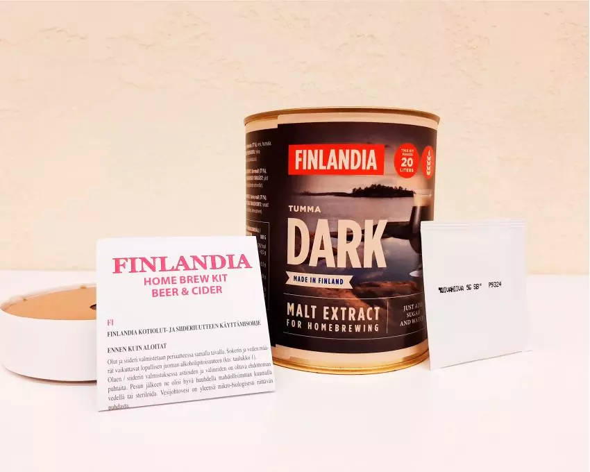 Пивной набор Finlandia Dark, банка 1 кг, Senson Oy, Финляндия