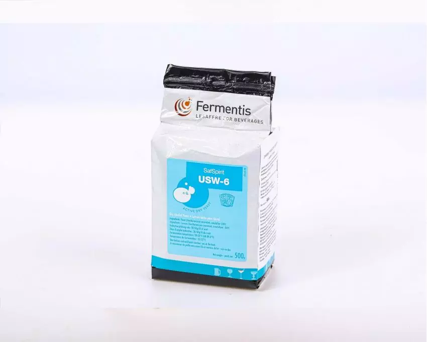 Дрожжи спиртовые SafSpirit USW-6, Бельгия, Fermentis, пакеты 0,5 кг