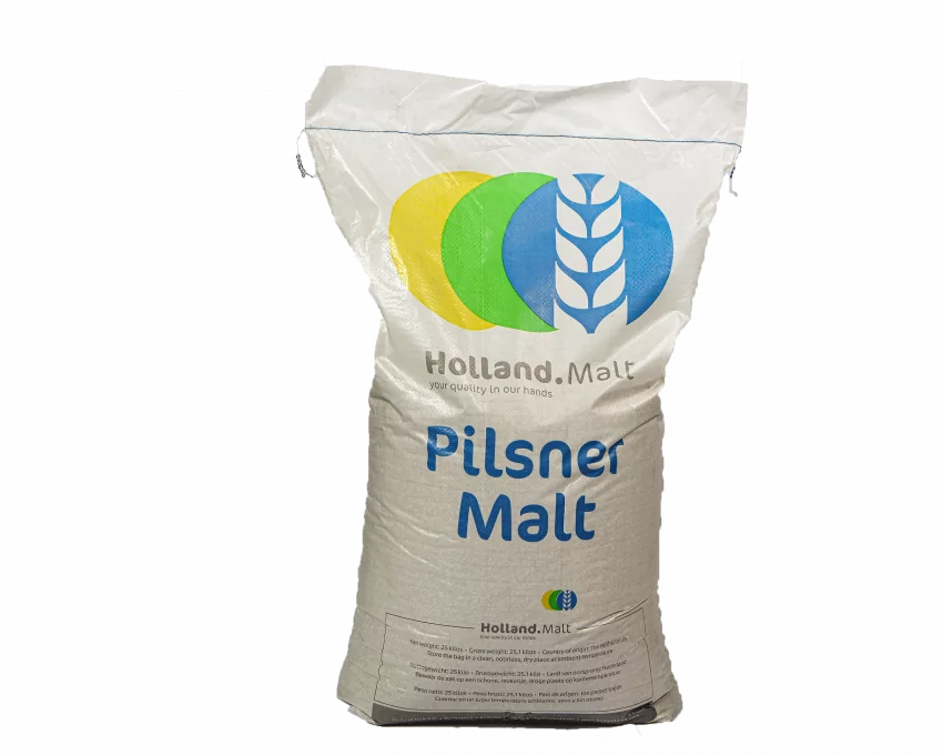 Солод ячменный светлый импортный, Pilsner malt, Holland Malt, мешок 25 кг