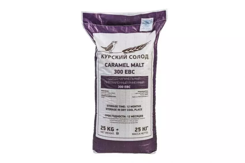 Солод ячменный специальный российский, Карамельный, 300, Курский солод, мешок 1 кг